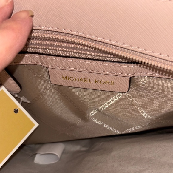 Michael Kors Blush Shoulder Bag with Gold Accents - Picture 8 of 8